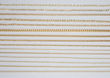 3mm Extender Curb Chain 18K PVD ION Plated Gold Plated Chain