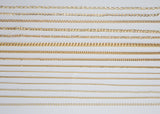18K Gold plated Cuban Curb Chain Assortment Oval Figaro Chain High Quality Cuban Curb Chain - 1 yard / 3 feet