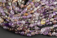 Natural Super Seven Beads - Around 5x8mm in dimensions -16 Inch strand - Wholesale pricing Gemstone Beads