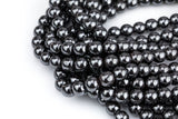 HEMATITE Gray Hematite Beads Smooth Round Beads AAA 2mm 3mm 4mm 6mm 8mm 10mm 12mm 15.5" Strand