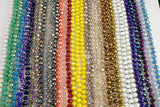 NEW BATCH!! Knotted crystal necklaces. Extra Long Hand-Knotted Crystal- Approximately 36-39 Inches Long- 8mm- Long Necklace