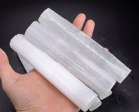 1 Pc EXTRA LARGE THICK Selenite wand (about 6") extra large thick - Crystal Wand Healing Crystals Protection Crystal Removes Negative Energy