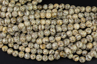 Natural Banded Autumn Jasper Faceted round sizes 6mm and 8mm Gemstone Beads