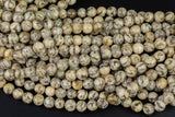 Natural Banded Autumn Jasper Faceted round sizes 6mm and 8mm Gemstone Beads