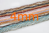 4mm knotted 36" Single Wrap Layering Skinny Hand-Knotted Necklaces! 4mm very cute! About 32-36 inches long