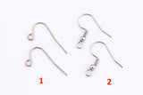 Stainless Steel Earring Hook Wire Fishhook Fish Hook - about 20mm - 6 pairs 12pcs x8