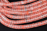 Cherry Quartz Heishi Discs Beads 2x4mm 3x6mm 15.5" Strand