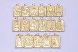 Tarot Cards Necklace Gold Tarot Card Tarot Deck Handmade Jewelry 14k GF