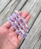 Pink Amethyst Chip Bracelet Stretchy String Bracelet Natural Gemstone Crystal Bracelets Pre-charged Handmade Jewelry Bracelet