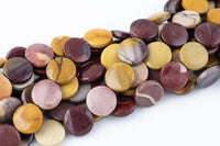 Mookaite Jasper Beads Coin Shaped 16mm Gemstone Beads