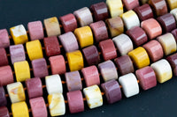 Large Mookaite Roundel Faceted Beads 16mm Full Strand 15.5 Inches Long AAA Quality Multicolor Natural Mookaite