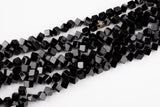 Black Onyx Cube Beads 1 strand 8mm about 34 beads per strand 15.5" strands