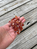 Carnelian Bracelet Stretchy String Bracelet Natural Gemstone Chips Bracelets Pre-charged Handmade Jewelry