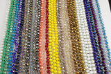 NEW BATCH!! Knotted crystal necklaces. Extra Long Hand-Knotted Crystal- Approximately 36-39 Inches Long- 8mm- Long Necklace