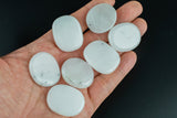 Natural Jade Small Flat Disk Pieces Healing Stones about 1" across Pre-charged