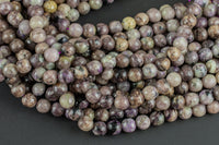 Natural Charorite, High Quality in Faceted Round- 6mm, 8mm, 10mm- Full 15.5 Inch Strand Gemstone Beads