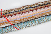 4mm knotted 36" Single Wrap Layering Skinny Hand-Knotted Necklaces! 4mm very cute! About 34-36 inches long