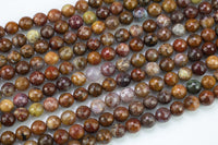 Natural Aqua Nueva Agate- High Quality in Faceted Round- 4mm, 6mm, 8mm, 10mm, 12mm Smooth Gemstone Beads