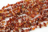 30"-32" Natural Carnelian Chips Beads 6mm - 8mm - 32 inch Strand Gemstone Beads