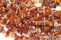 30"-32" Natural Carnelian Chips Beads 6mm - 8mm - 32 inch Strand Gemstone Beads