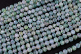 AAA Natural Matte Green Moss Agate Round Beads 4mm Round Beads 6mm Round Beads 8mm Round Beads Green Gemstone Spheres 15.5" Strand