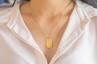 Tarot Cards Necklace Gold Tarot Card Tarot Deck Handmade Jewelry 14k GF