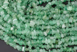 30"-32" Natural Green Aventurine Chips Beads 6mm - 8mm - 32 inch Strand Gemstone Beads