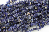 30"-32" Natural Sodalite Chips Beads 6mm - 8mm - 32 inch Strand Gemstone Beads