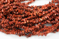 30"-32" Natural Red Jasper Chips Beads 6mm - 8mm - 32 inch Strand Gemstone Beads