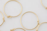 Gold Filled Hoop Earing- 14/20 Gold Filled- Made in USA -15mm 20mm-30mm-45mm- 2 pieces per order- 1 pairs