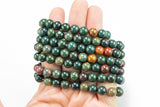 Bracelet Natural Bloodstone Bracelets 8mm Stackable Round Natural Gemstone Crystal Bracelets - Handmade Bracelet Crystal Bracelet