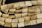 Hand Carved Jade Flat Beads. A Quality -Full Strand 15.5 inch Strand- 12x15mm