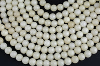 Natural Bodhi Seed Matte Round Full Strand- 15.5 Inch long Gemstone Beads