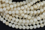 Natural Bodhi Seed Matte Round Full Strand- 15.5 Inch long Gemstone Beads