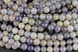 Natural flower Iolite Beads Full Strands-15.5 inches- Round- 8mm, 10mm, 12mm- 15.5 inches Smooth Gemstone Beads