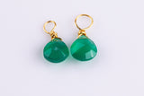 USA Gold Filled Gemstone Charms Drop Pendant Handmade Jewelry Approx. 9-10mm. Made with Natural Gemstones 14/20 Gold Filled Wire Made in USA