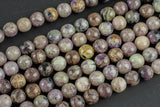 Natural Charorite, High Quality in Faceted Round- 6mm, 8mm, 10mm- Full 15.5 Inch Strand Gemstone Beads