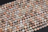 Multi Pink Sunstone Moonstone Beads faceted round - A Quality - 6mm- Full 15.5 Inch Strand AAA Quality Gemstone Beads