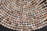 Multi Pink Sunstone Moonstone Beads faceted round - A Quality - 6mm- Full 15.5 Inch Strand AAA Quality Gemstone Beads