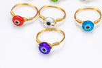 Wired Evil Eye Rings, Unique gifts for Women, Handmade Ring for women, Handmade Jewelry, Chakra Rings, Unique wire ring Bracelet