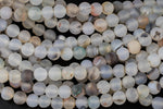 Natural Matte Montana Flower Agate,High Quality in Round-4mm, 6mm, 8mm, 10mm, 12mm-Full 15.5 Inch Strand AAA Quality Gemstone Beads