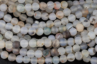 Natural Matte Montana Flower Agate,High Quality in Round-4mm, 6mm, 8mm, 10mm, 12mm-Full 15.5 Inch Strand AAA Quality Gemstone Beads