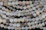 Natural Matte Montana Flower Agate,High Quality in Round-4mm, 6mm, 8mm, 10mm, 12mm-Full 15.5 Inch Strand AAA Quality Gemstone Beads