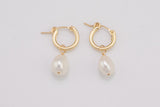 Gold Filled 14/20 Pearl Earring,Minimalist Jewelry,Dainty Dangle Earrings-Perfect Gift