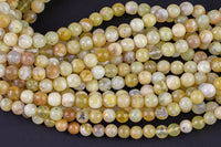 Natural Yellow Opal AA Grade - AA Quality Faceted Round- 6mm, 8mm, 10mm, 12mm, 14mm- Full 15.5 Inch Strand AAA Quality Gemstone Beads