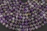 Natural Amethyst Beads, High Quality in Faceted Round, 4mm, 6mm, 8mm, 10mm, 12mm.-Full Strand 15.5 inch Strand AAA Quality Gemstone Beads