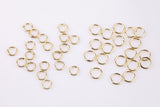Closed Jump Rings 5mm 6mm Gold Filled Jump Rings Soldered Closed