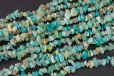 30"-32" Natural Amazonite Chips Beads 6mm - 8mm - 32 inch Strand Gemstone Beads