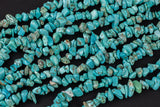 30"-32" Turquoise Chips Beads 6mm - 8mm - 32 inch Strand Gemstone Beads