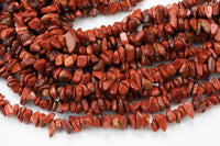 30"-32" Natural Red Jasper Chips Beads 6mm - 8mm - 32 inch Strand Gemstone Beads